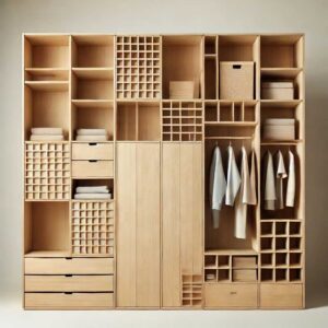 Armario Modular en Madera Natural